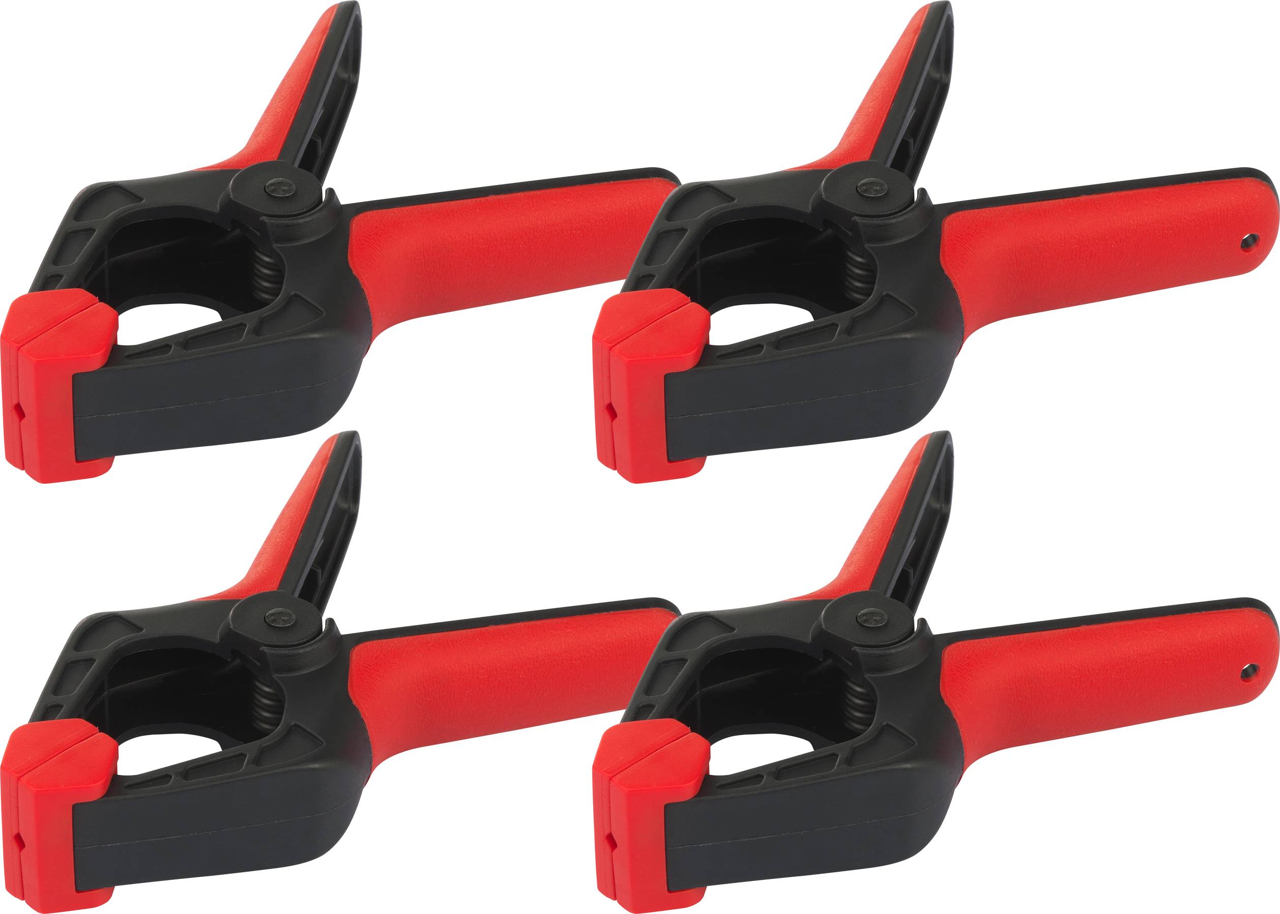 TOOLCRAFT 2226761 Spring clamp 45 mm 6 kg, 4pcs Spring clamp Nosing length:50 mm