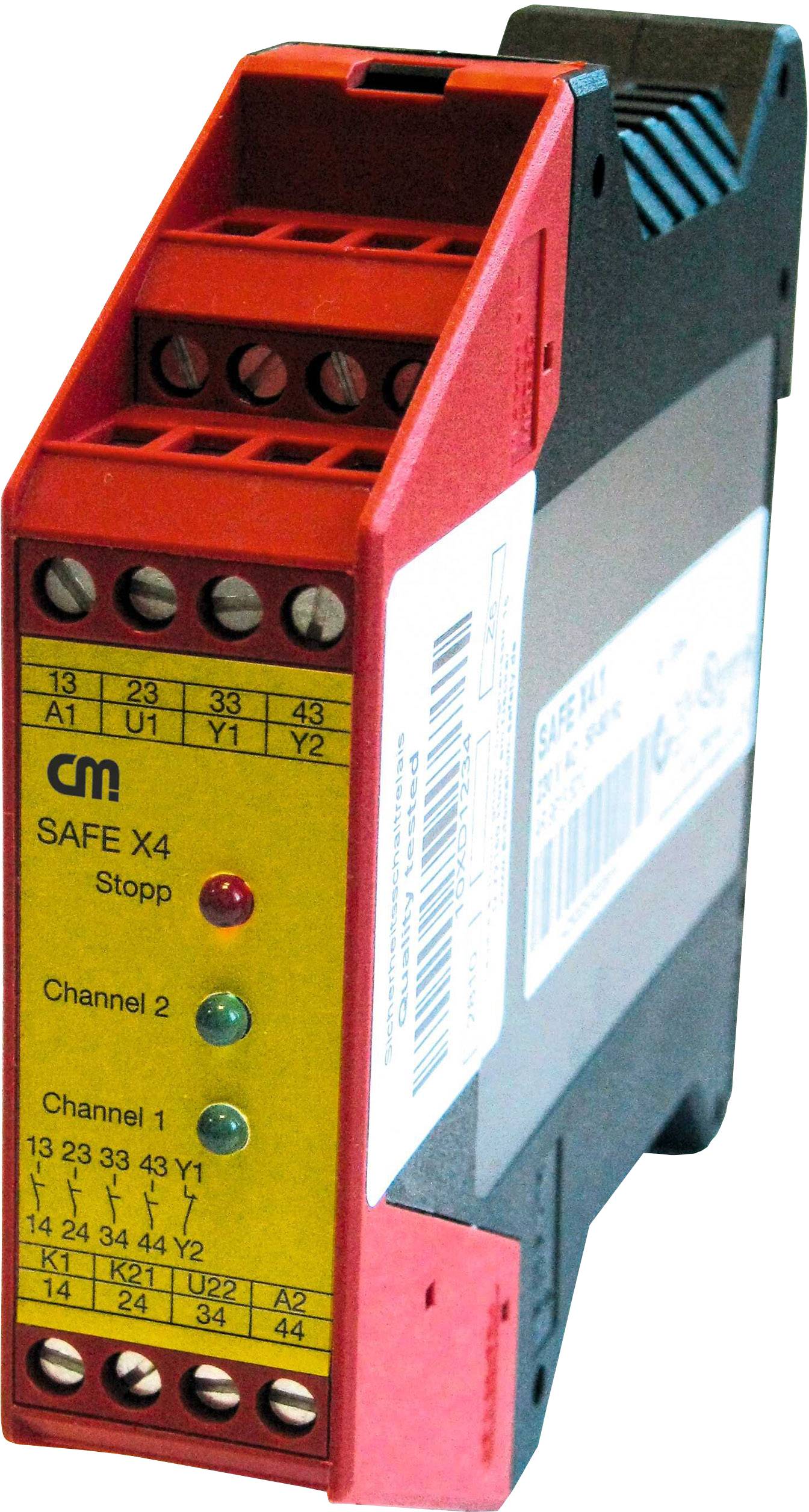 Extension module SAFE X4.1 CM Manufactory Operating voltage: 24 V DC/AC 4 makers, 1 breaker 1 pc(s)