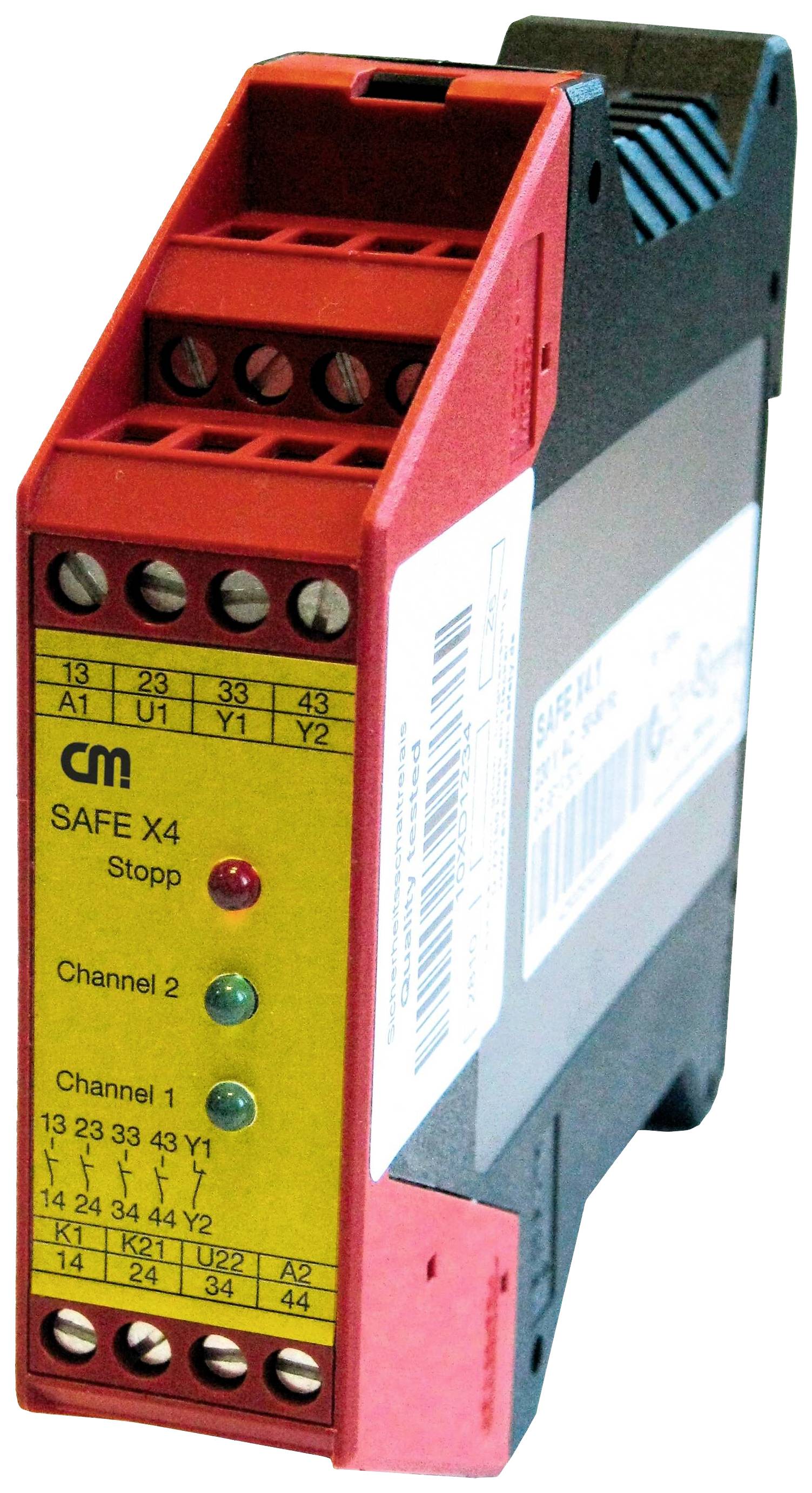 Extension module SAFE X 4.1 CM Manufactory Operating voltage: 230 V AC 4 makers, 1 breaker 1 pc(s)
