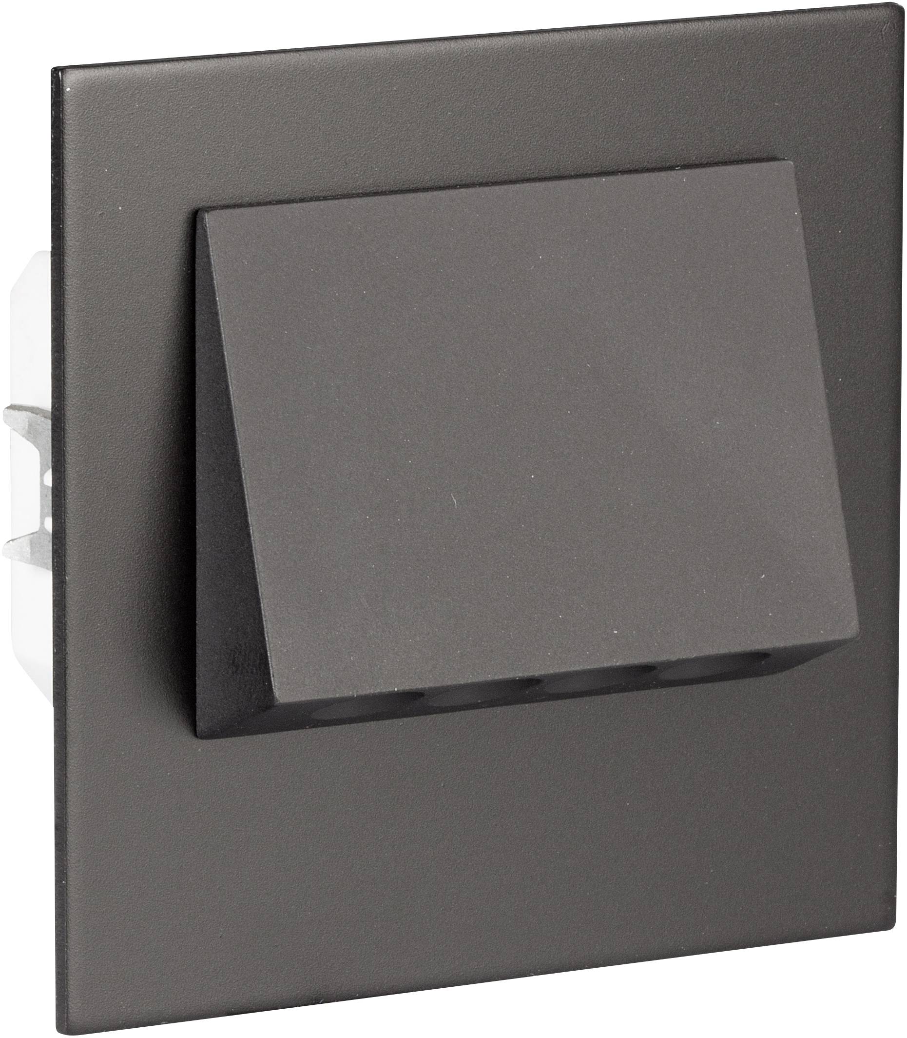 Zamel 11-221-62 Navi LED recessed wall light LED (monochrome) 0.42 W Black