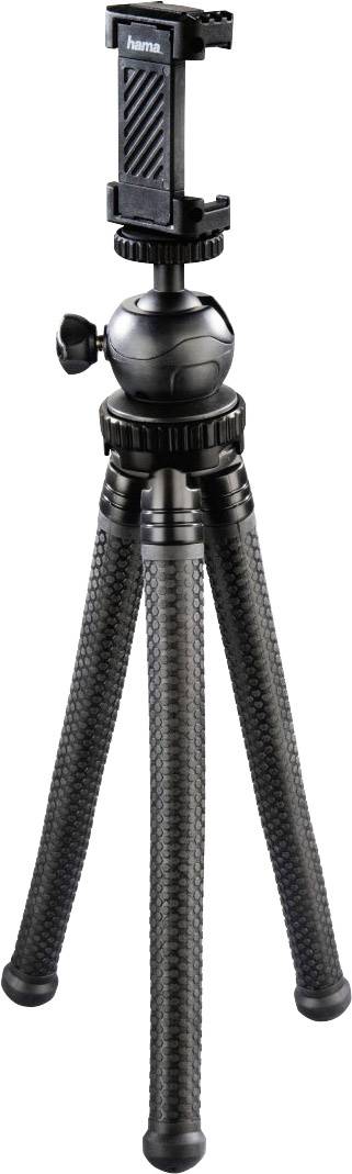 Hama FlexPro Tripod 1/4" Working height=16 - 27 cm Black For smartphones and GoPro, Ball head