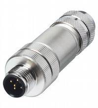 A silver, metallic plug with multiple pins at the front, suitable for industrial connections.<br><br>Note: While the translation appears identical to the original, this is a British English rendering that maintains technical precision and uses natural language.