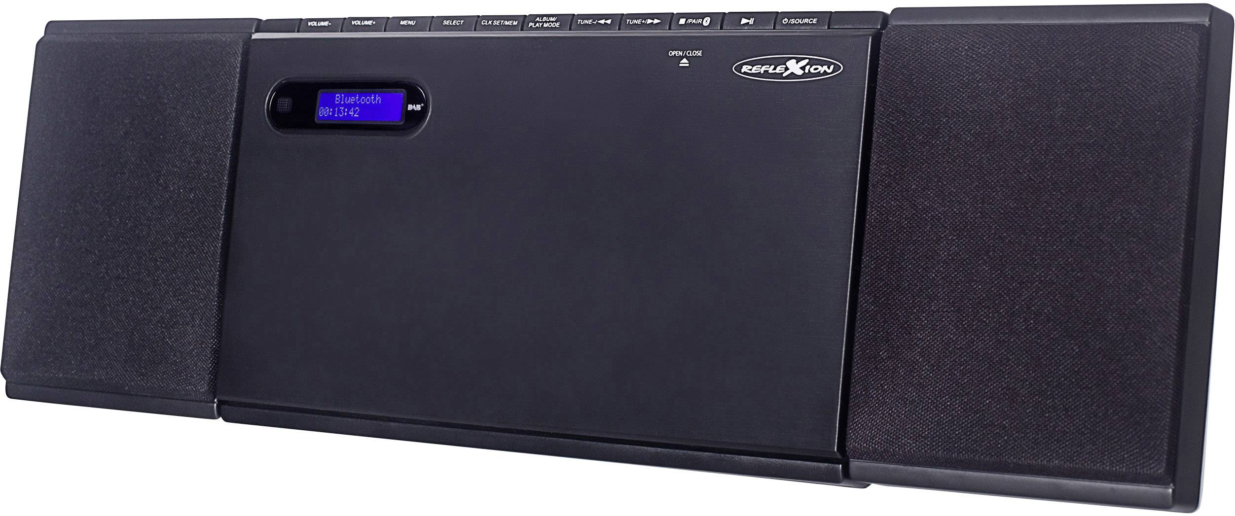 Reflexion Audio system Bluetooth, CD, DAB+, FM, USB, AUX, Wall mount brackets 2 x 15 W Anthracite