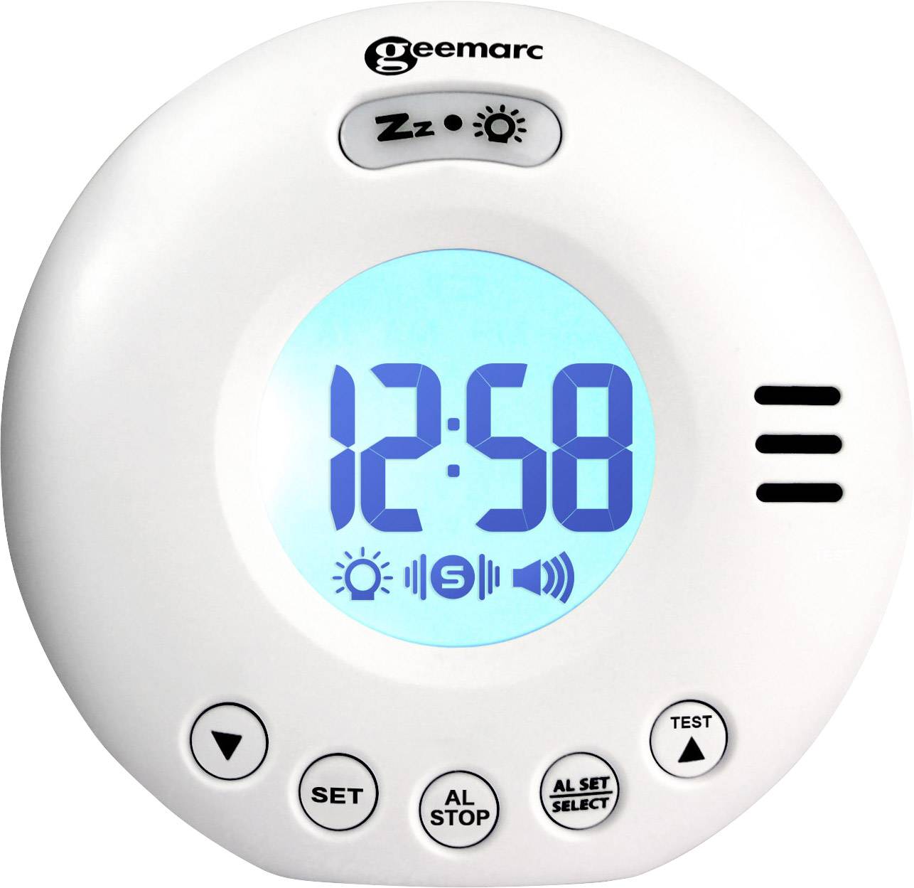 Geemarc JWNS-VOYAGERV2_WH_I Electronic Alarm clock White