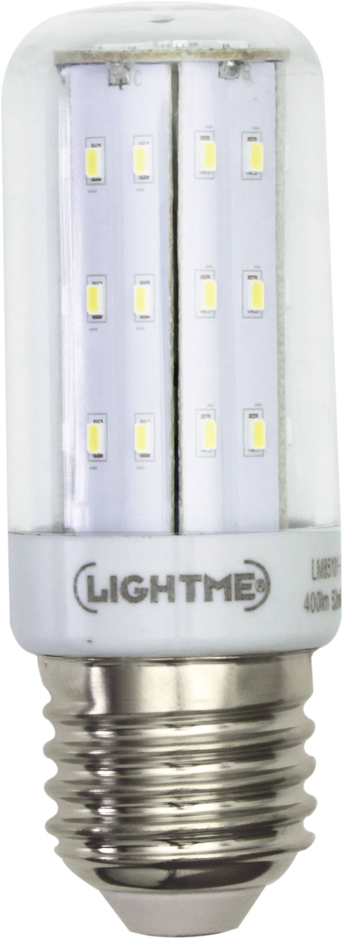 LightMe LM85361 LED (monochrome) EEC F (A - G) E-27 Rod shape 8 W = 60 W Neutral white (Ø x L) 40 mm x 112 mm not dimmable 1 pc(s)