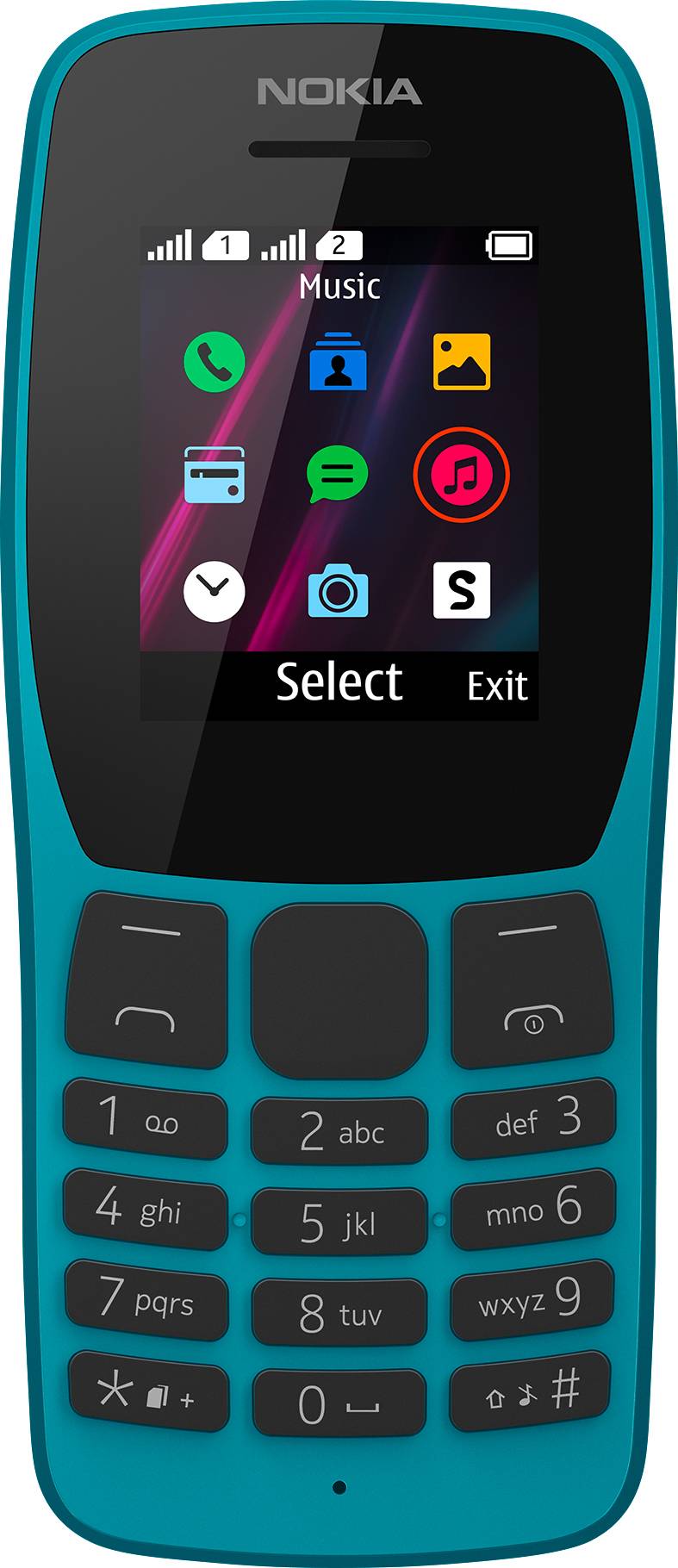 Nokia 110 Dual SIM mobile phone Blue sea