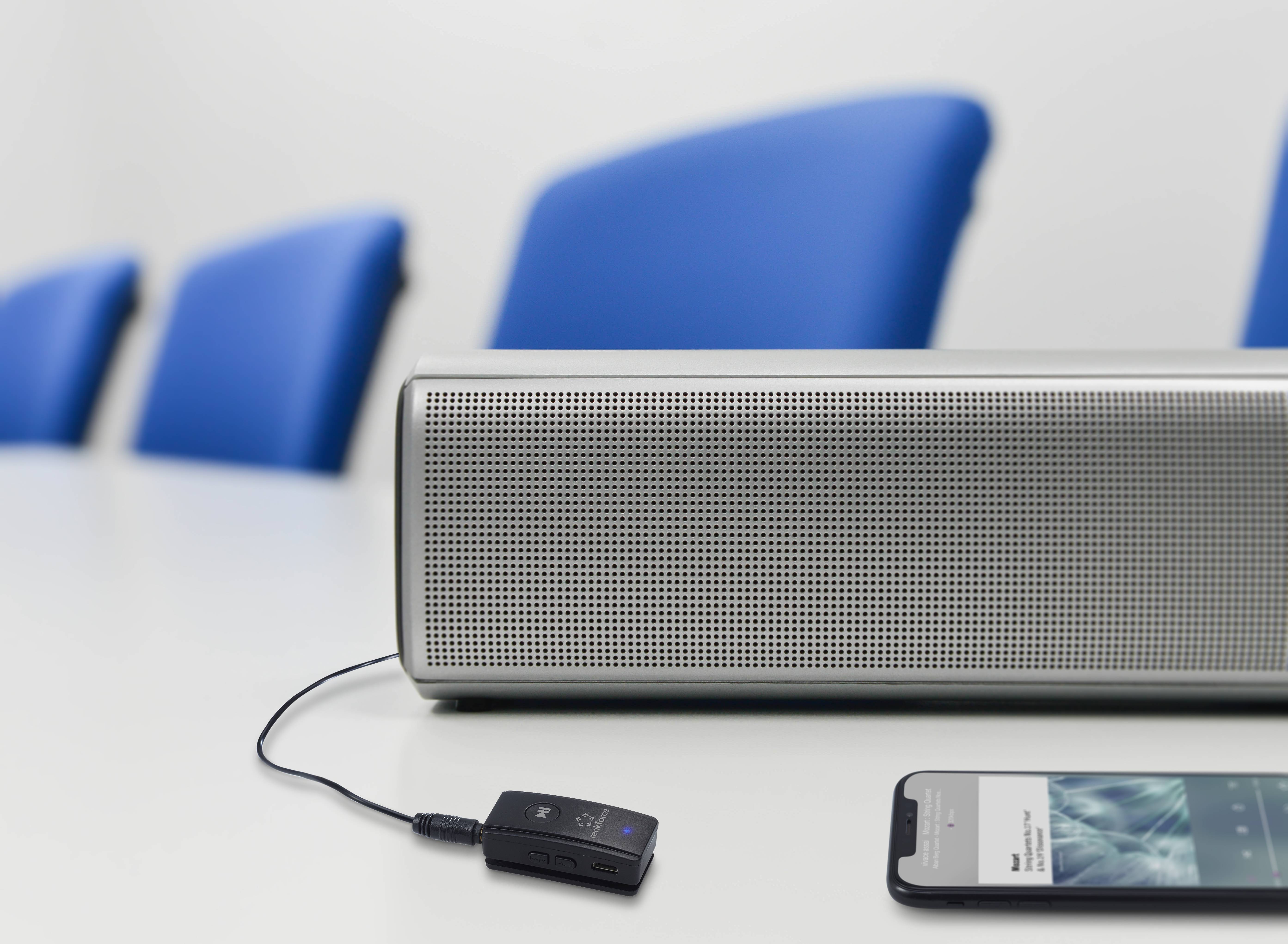 Renkforce RF-BAR-100 Bluetooth® audio receiver Bluetooth: 4.2 10 m