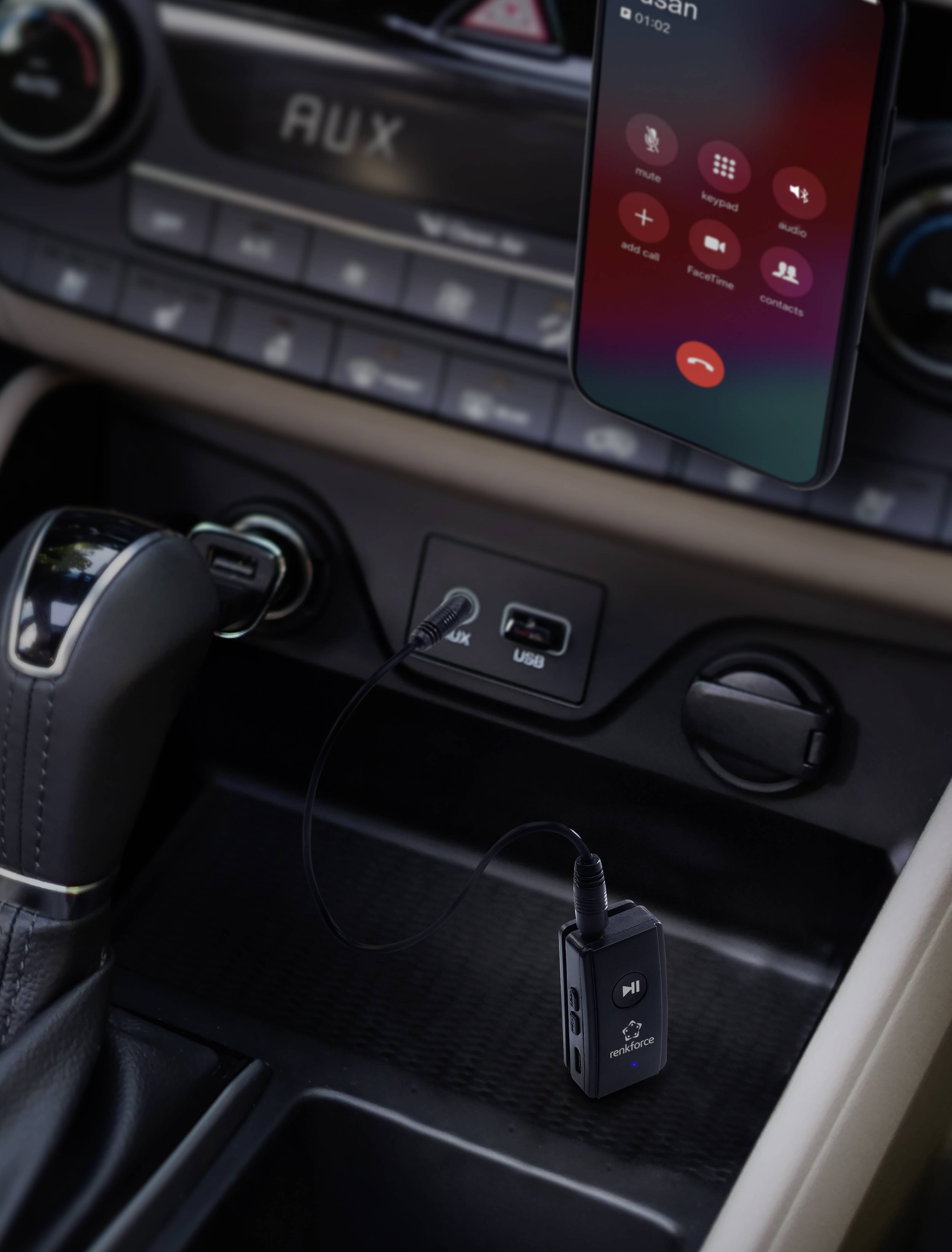 Renkforce RF-BAR-100 Bluetooth® audio receiver Bluetooth: 4.2 10 m