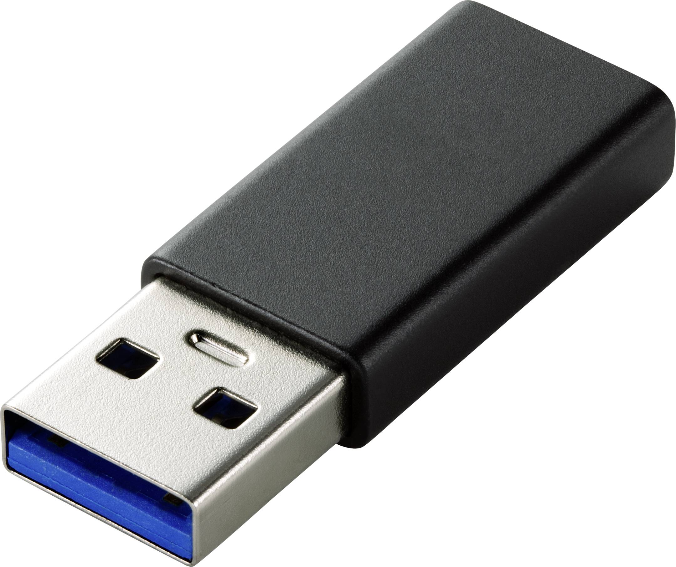 A black USB drive with a blue USB 3.0 interface is showing the side with the metal contacts.