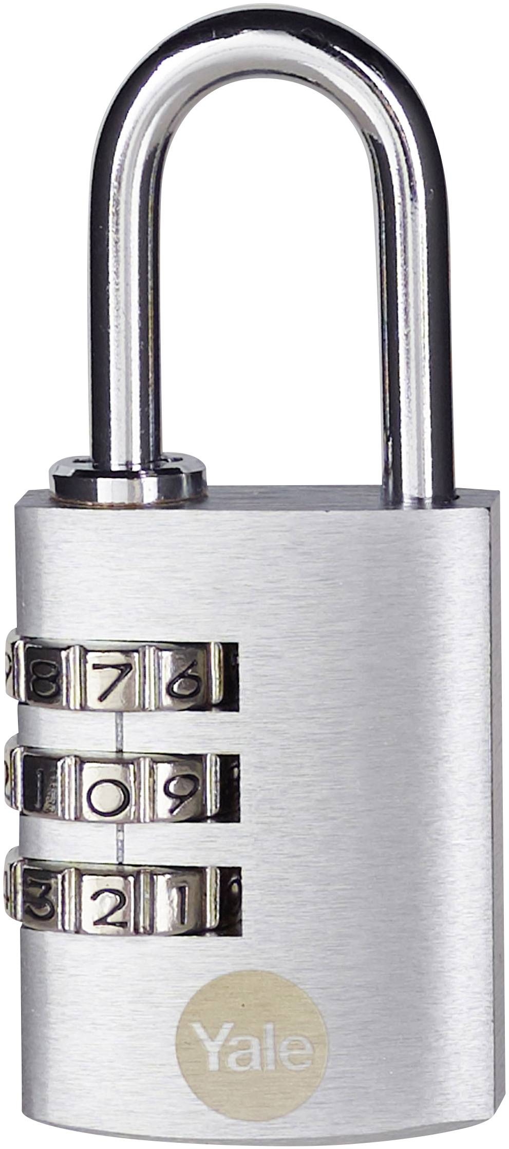 YALE Y151B/30/125/1 Padlock 30 mm Silver Combination
