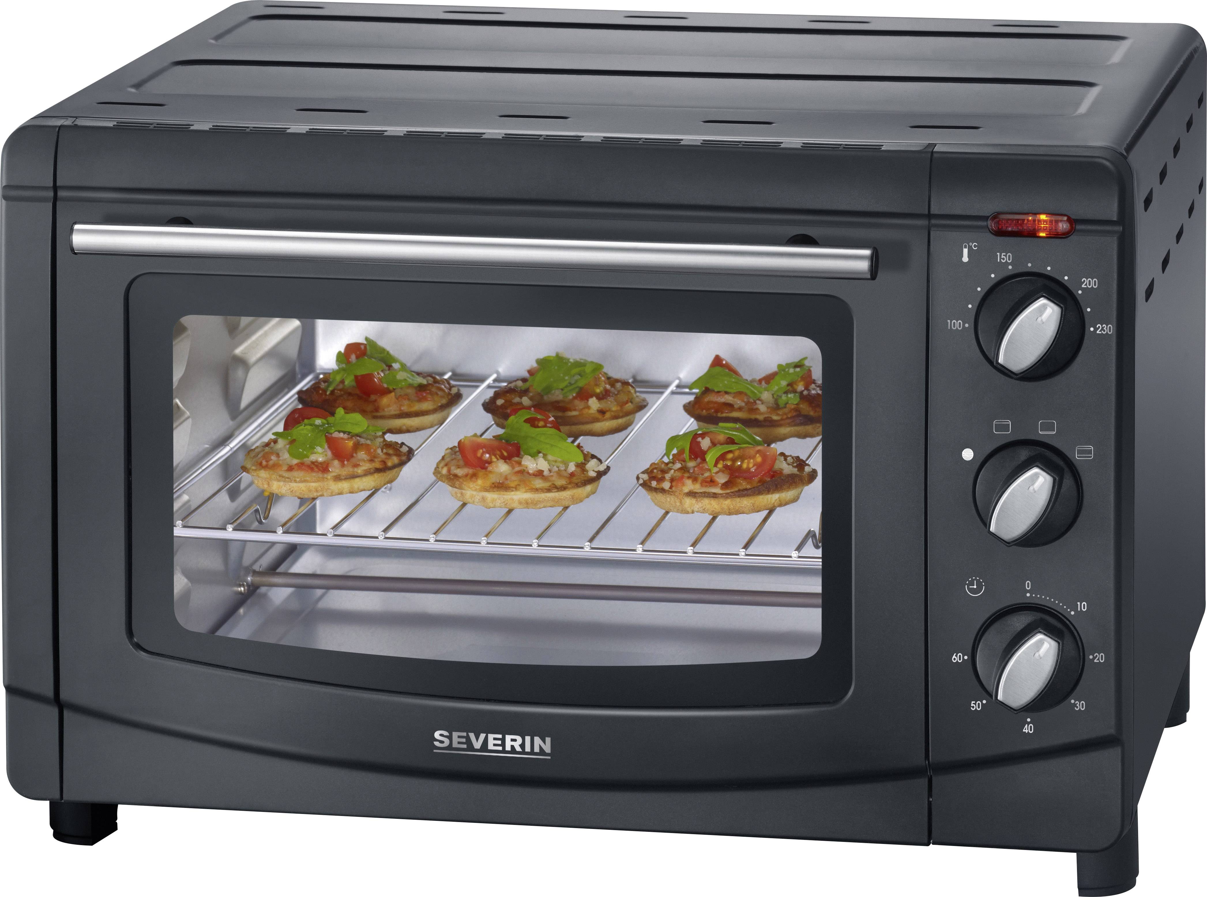 Severin TO 2067 Mini oven with manual temperature settings, Timer function, corded 20 l