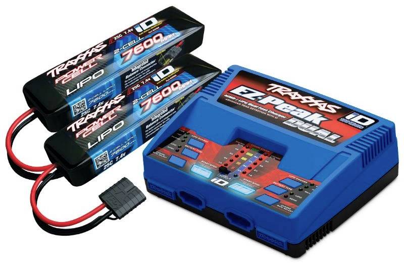 Traxxas EZ-Peak Plus Dual +2x LiPo-Akku Scale model battery charger 8 A LiPolymer, NiMH Battery voltage based auto switch-off