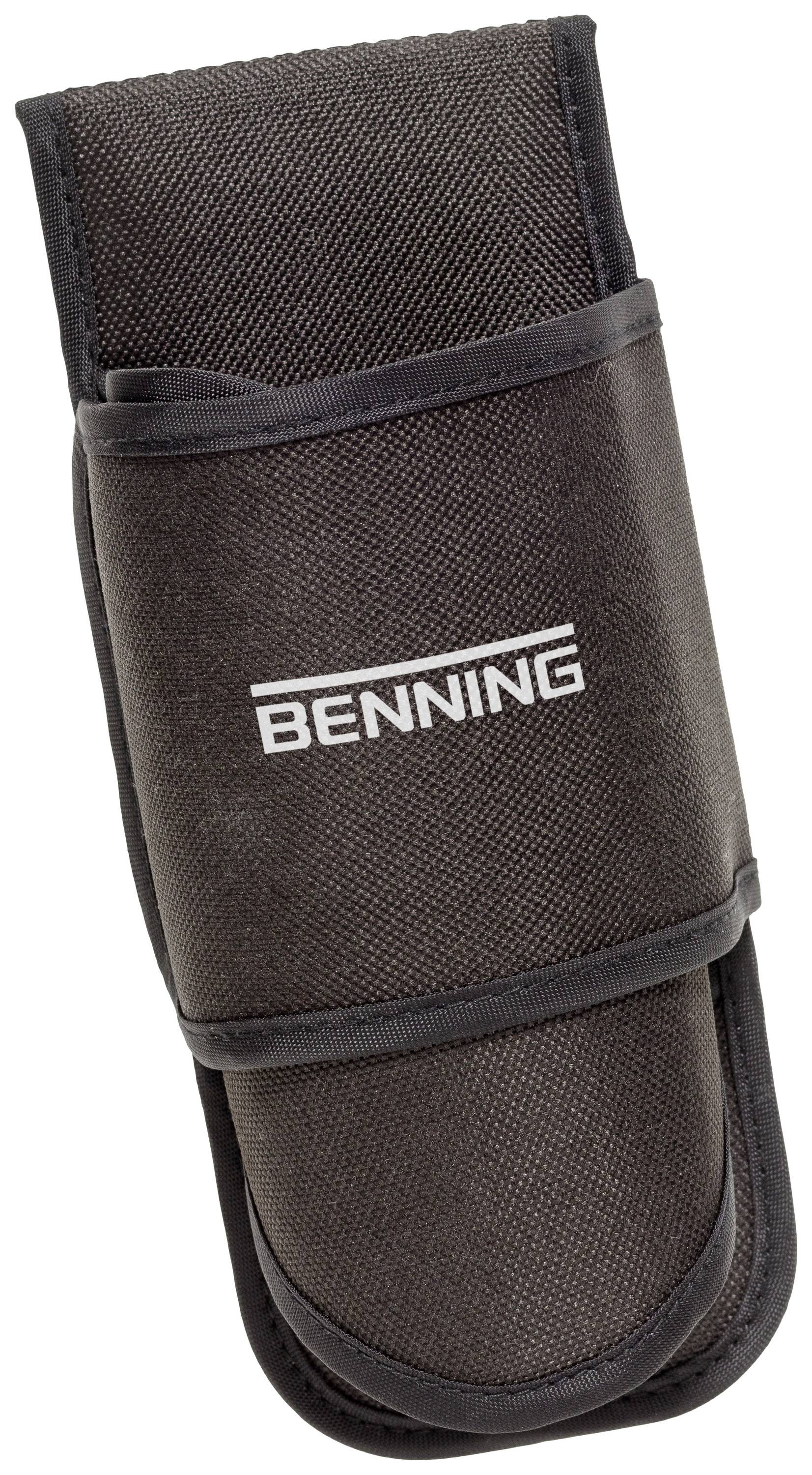 A black case with the inscription 'Benning' on the front, suitable for storing tools or devices.
