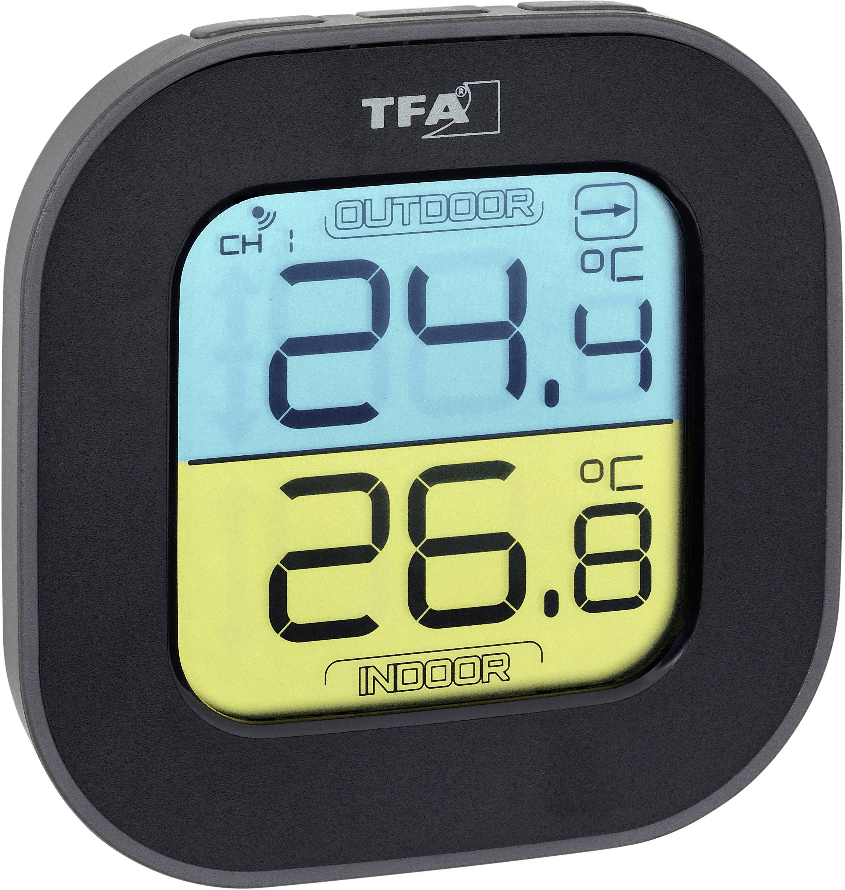 TFA Dostmann FUN Wireless thermometer Black 30.3068.01