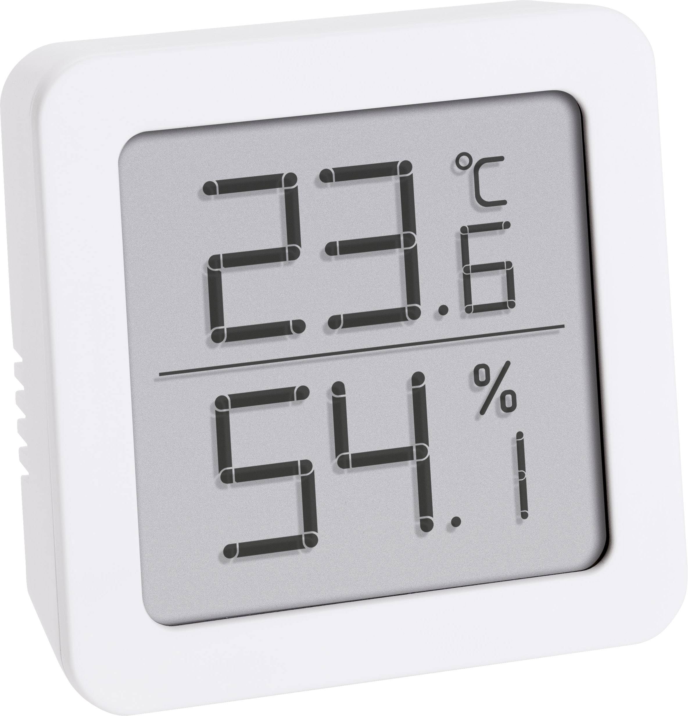 A digital thermometer shows 23.6 degrees Celsius and 54 percent humidity.