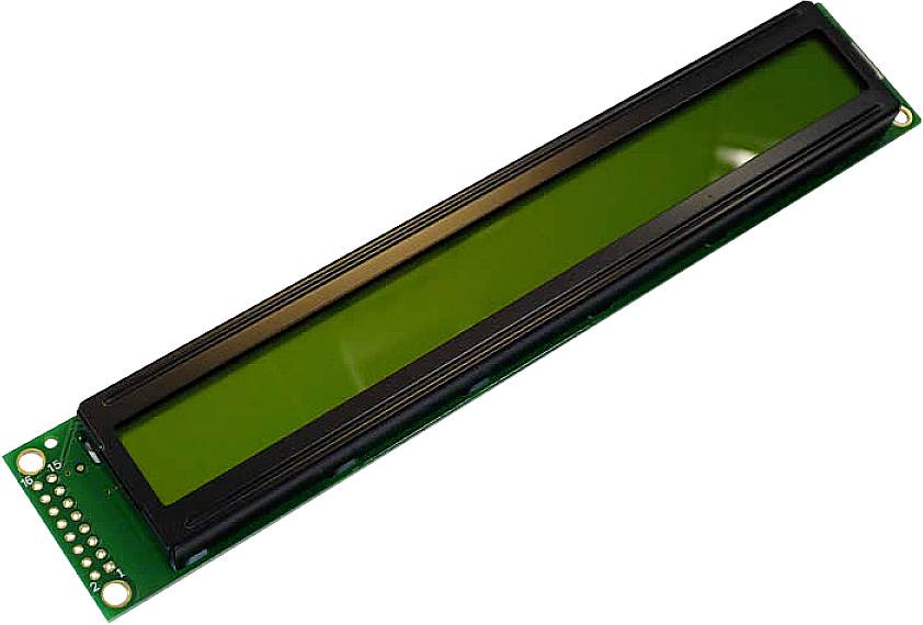 Display Elektronik LCD Yellow-green (W x H x D) 182 x 33.5 x 11.6 mm
