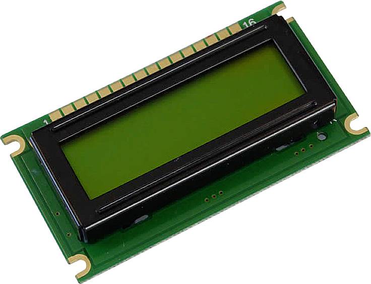 Display Elektronik LCD Yellow-green (W x H x D) 60 x 33 x 8.7 mm