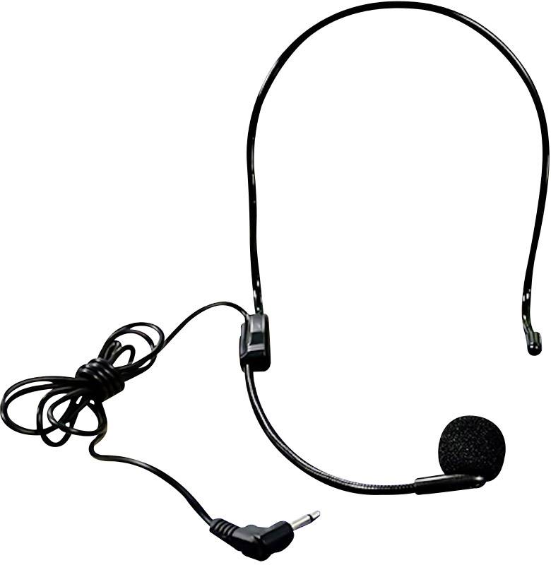 Headphones with microphone and cable. Headband design, black material, adjustable microphone. Suitable for communication or gaming.