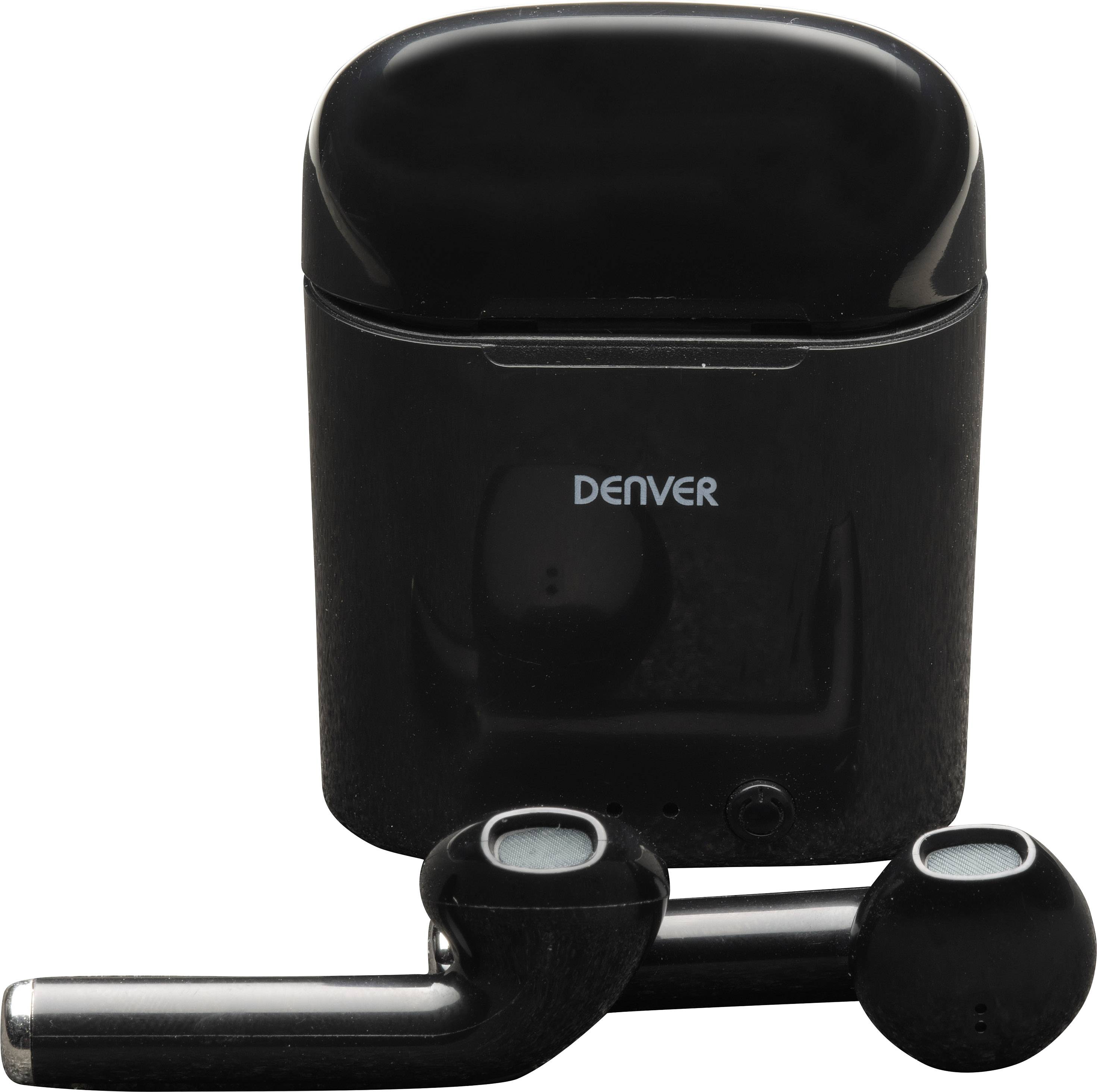 Denver TWE-36 In-ear headphones Bluetooth® (1075101) Stereo Black Charging case