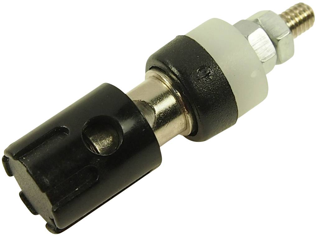 Cliff CL681561 Jack socket Socket, vertical vertical Pin diameter: 4 mm Black