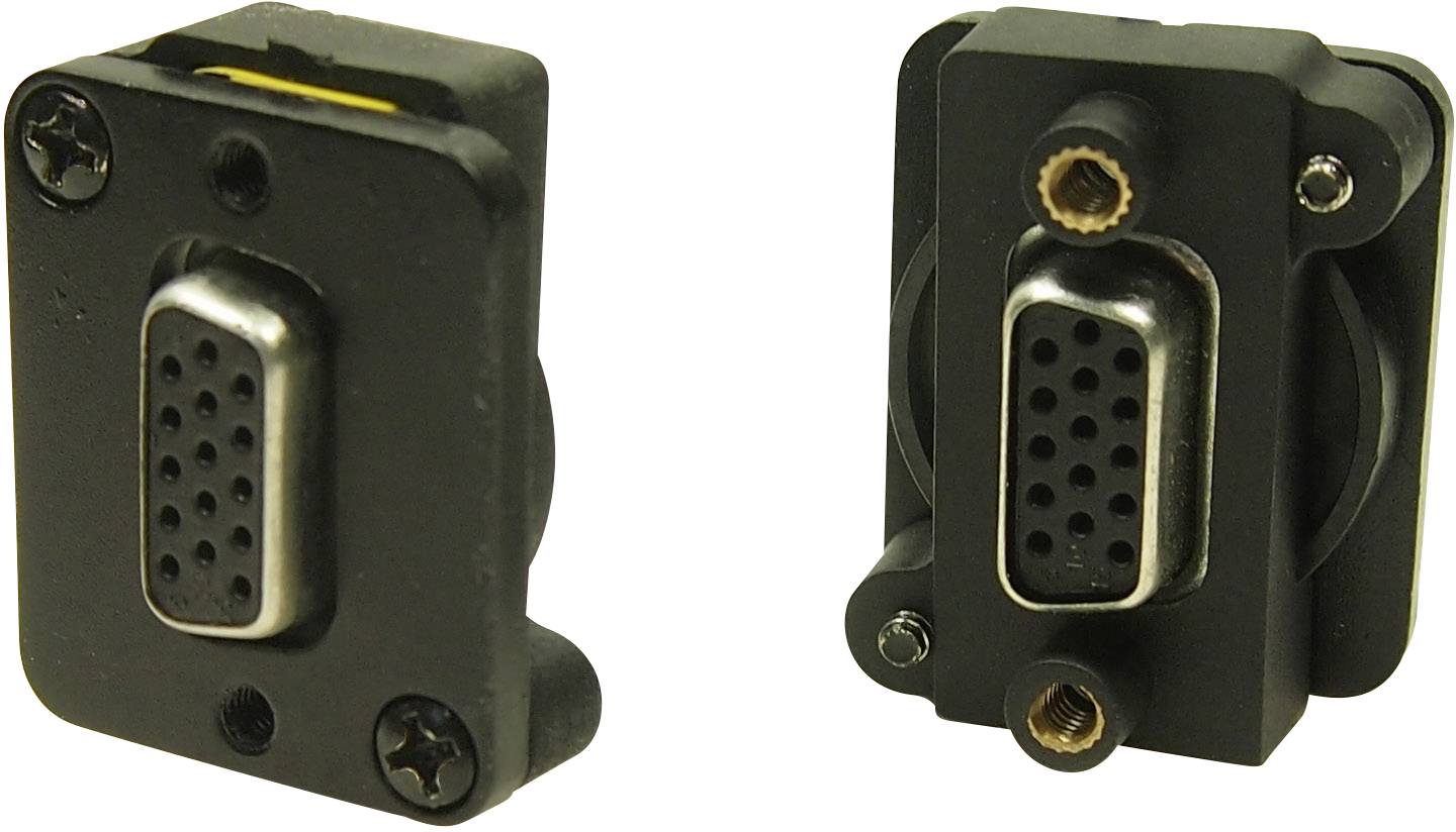 Cliff CP30229BM D-SUB adapter VGA socket - VGA socket 1 pc(s)