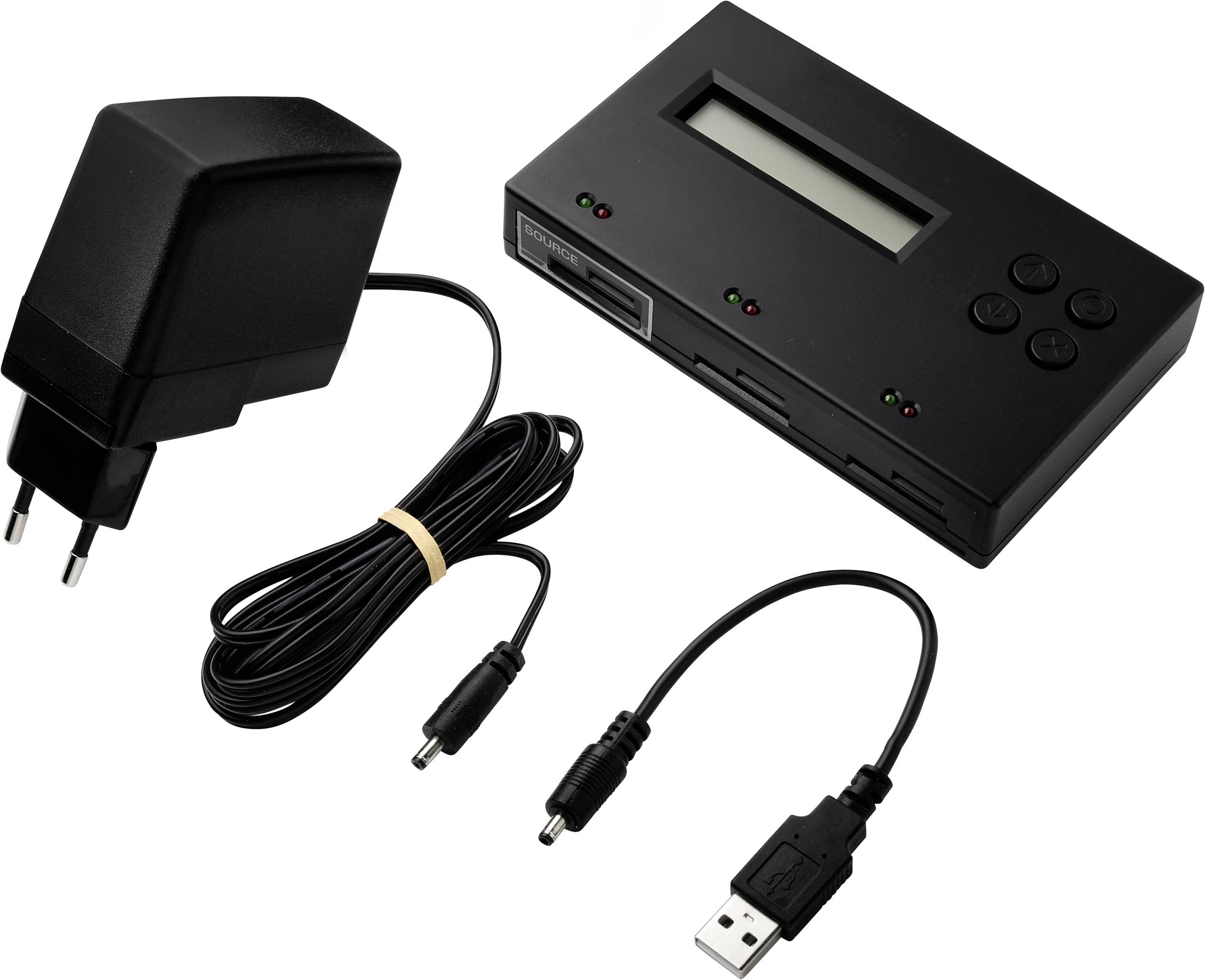 Renkforce RF-SDD-300 Memory card copy station SD, SDHC, SDXC, microSD, microSDHC, microSDXC incl. eraser function