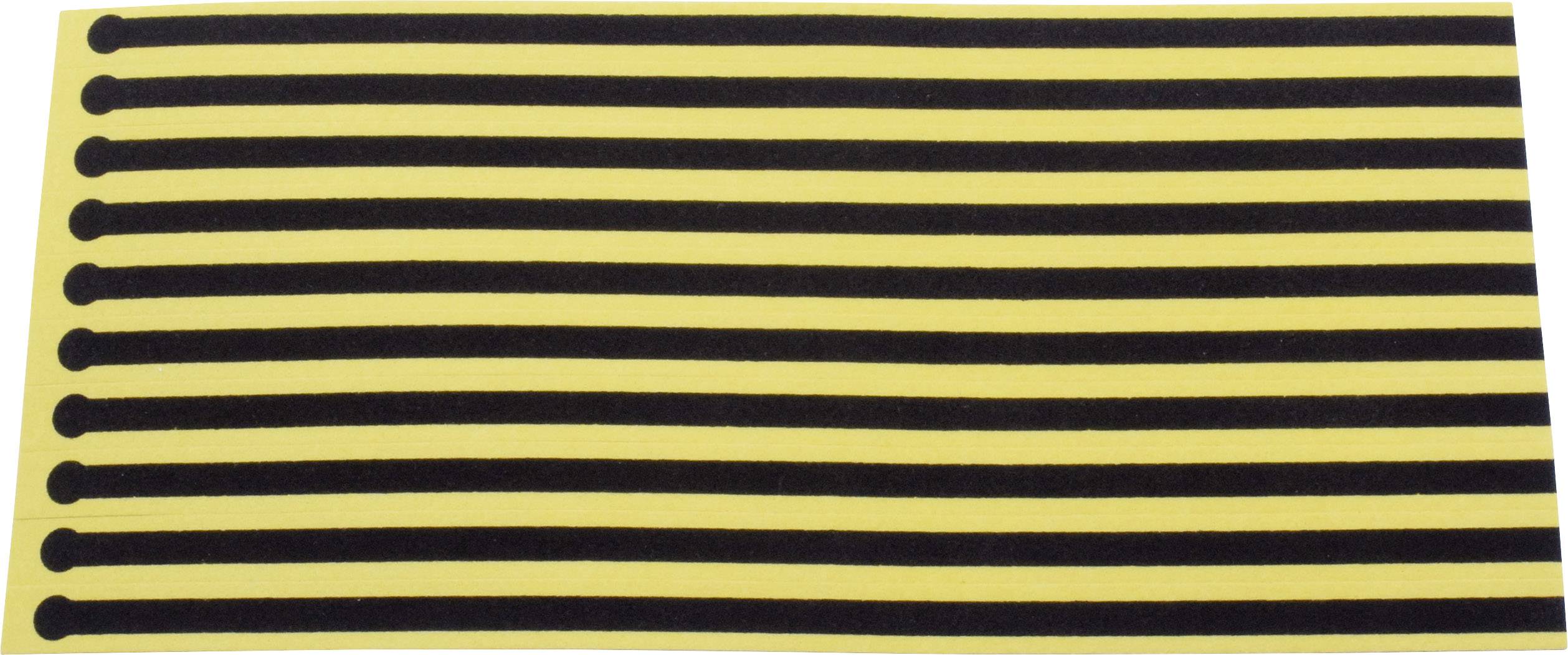 Quadrios ESD disposable shoe strap 10 pc(s) Yellow, Black