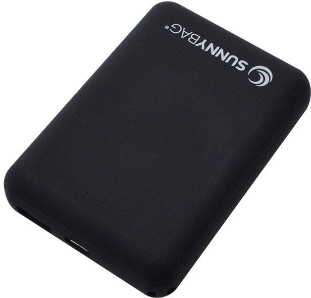 SunnyBag compact10000 Power bank 10000 mAh Li-ion Black Status display