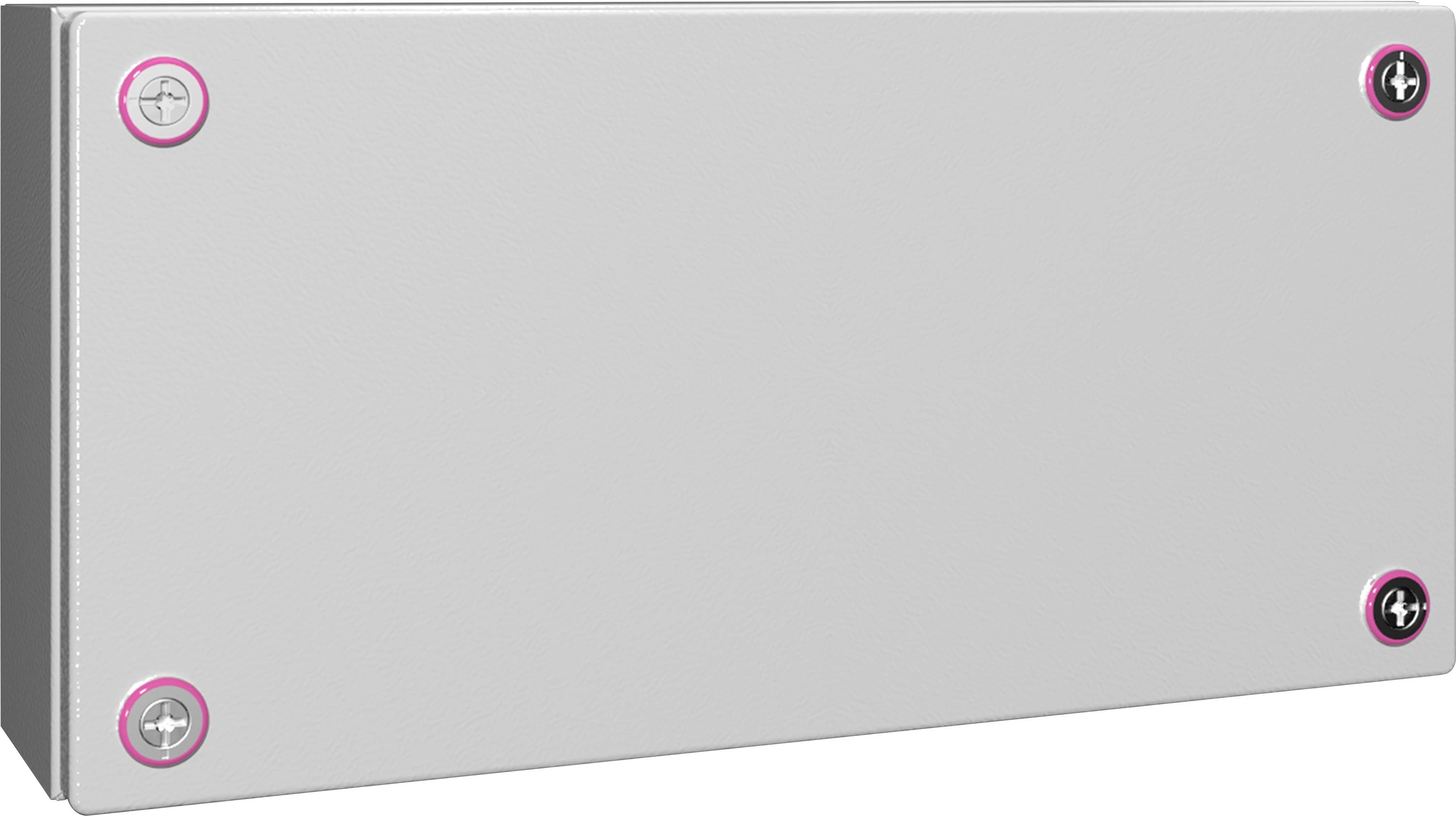 Grey rectangle with four corners marked in pink.