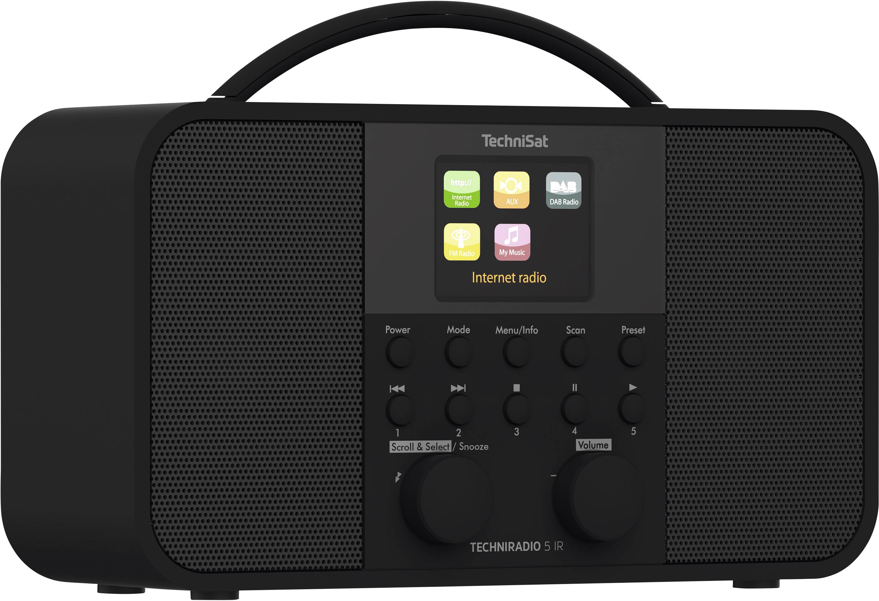 TechniSat TECHNIRADIO 5 IR Internet desk radio Internet, DAB+, FM Wi-Fi Black