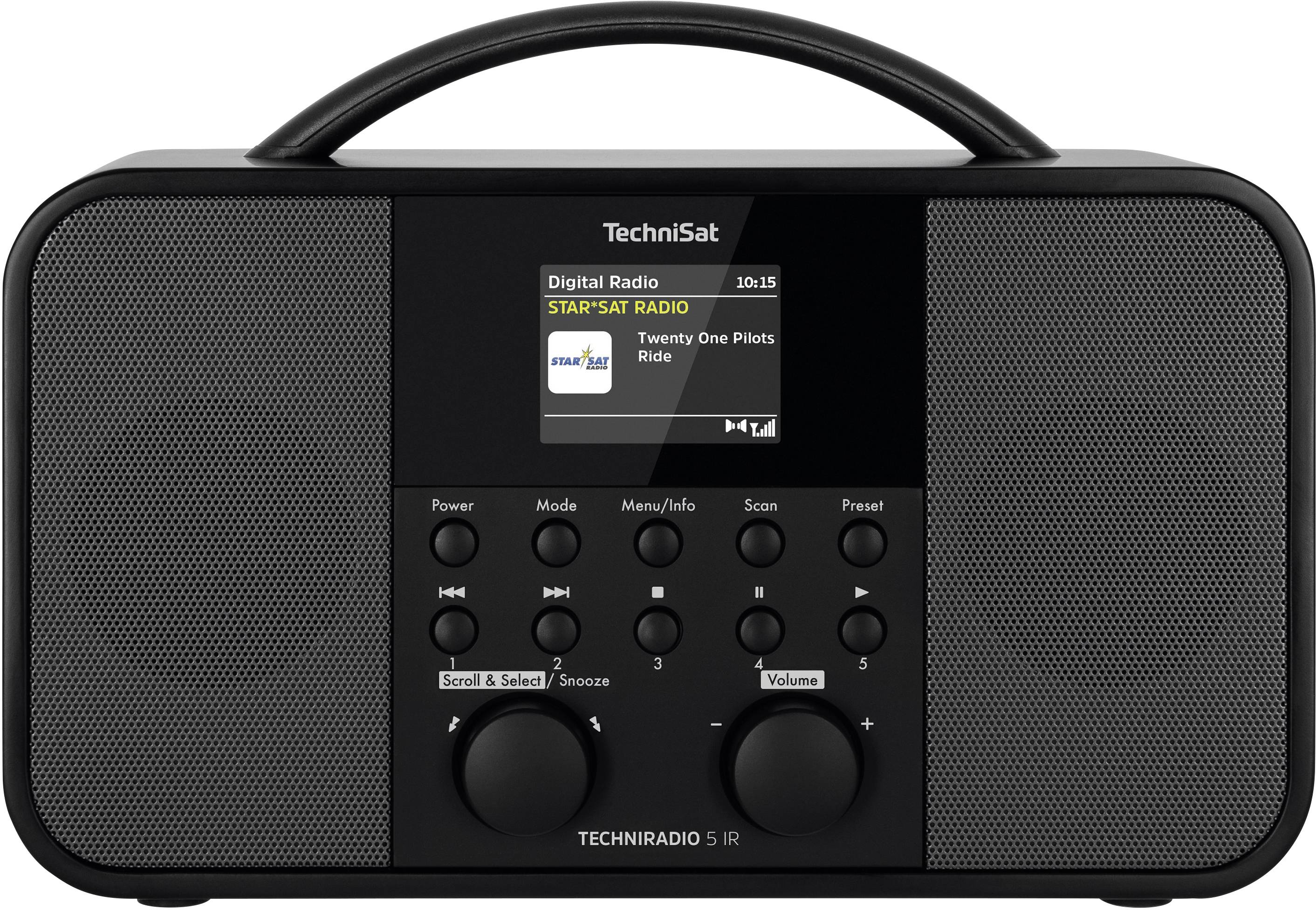 TechniSat TECHNIRADIO 5 IR Internet desk radio Internet, DAB+, FM Wi-Fi Black