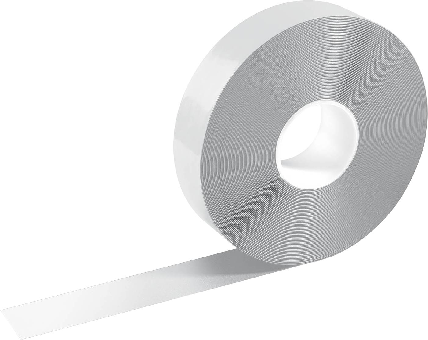 A roll of silver duct tape with part of the adhesive surface peeled back, ready for use.