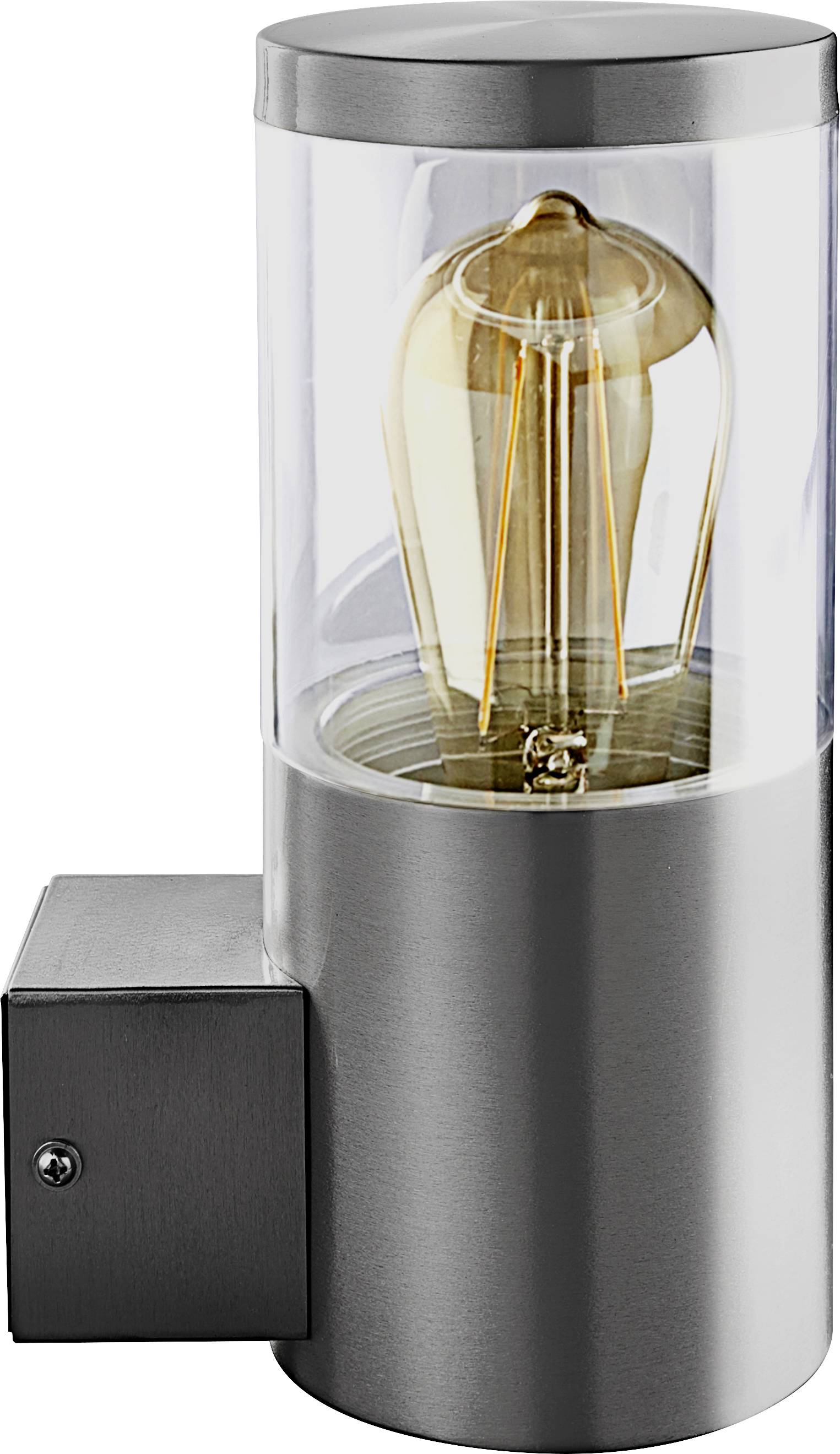 Heitronic NAXOS 500681 Wall light E-27 Stainless steel