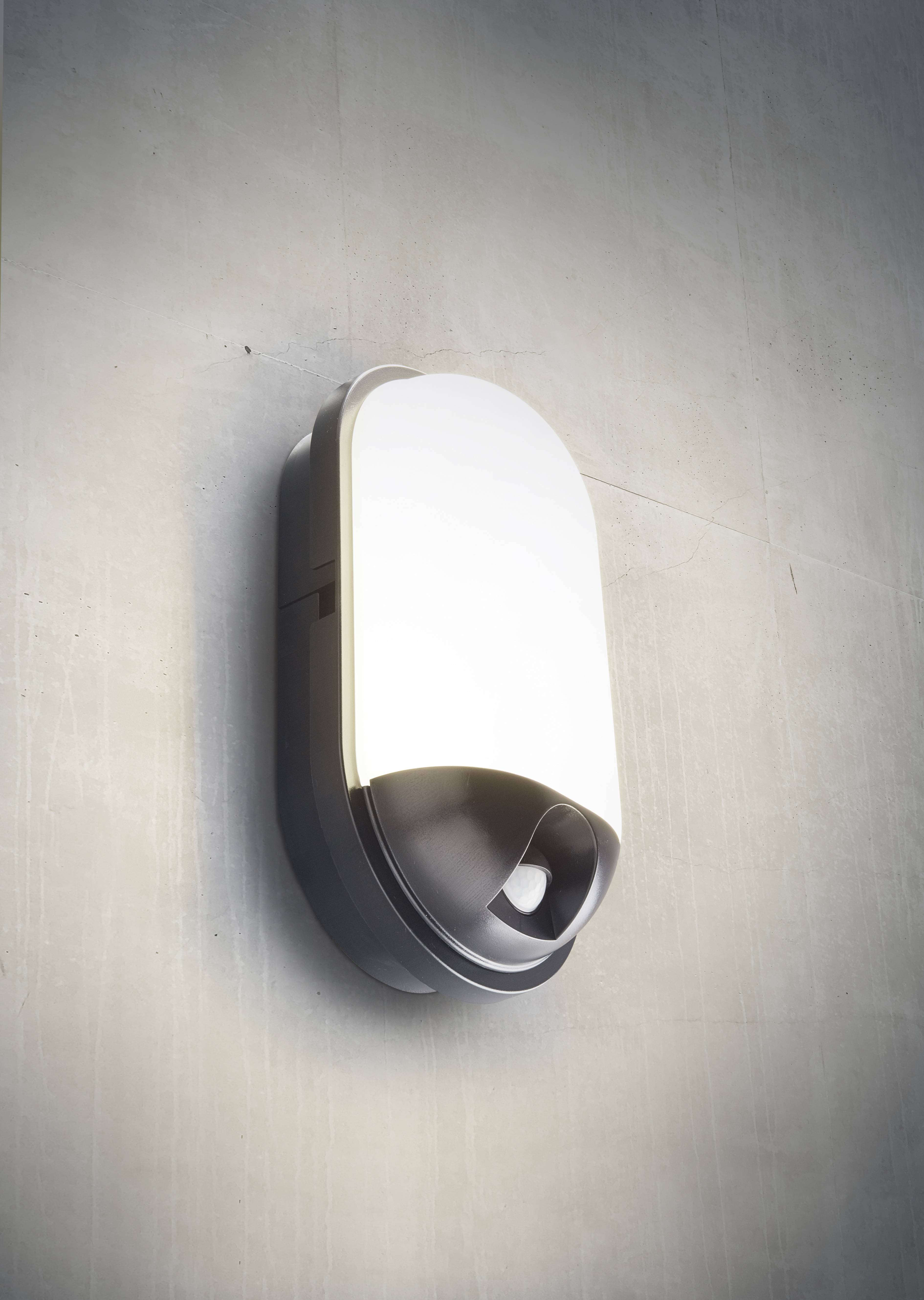 Heitronic TOLEDO 500648 LED outdoor wall light (+ motion detector) Built-in LED 20 W LED (monochrome) Black