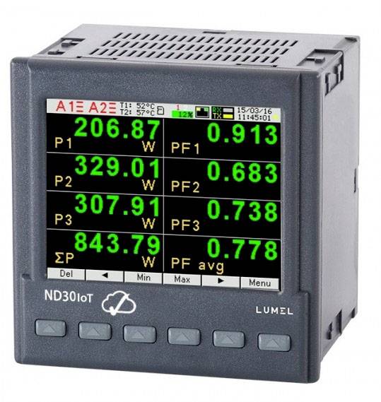Lumel ND30IoT 1121MSM0 Digital rail-mount meter