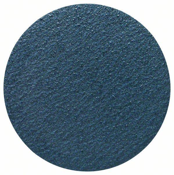 Round picture with a rough, dark blue surface.