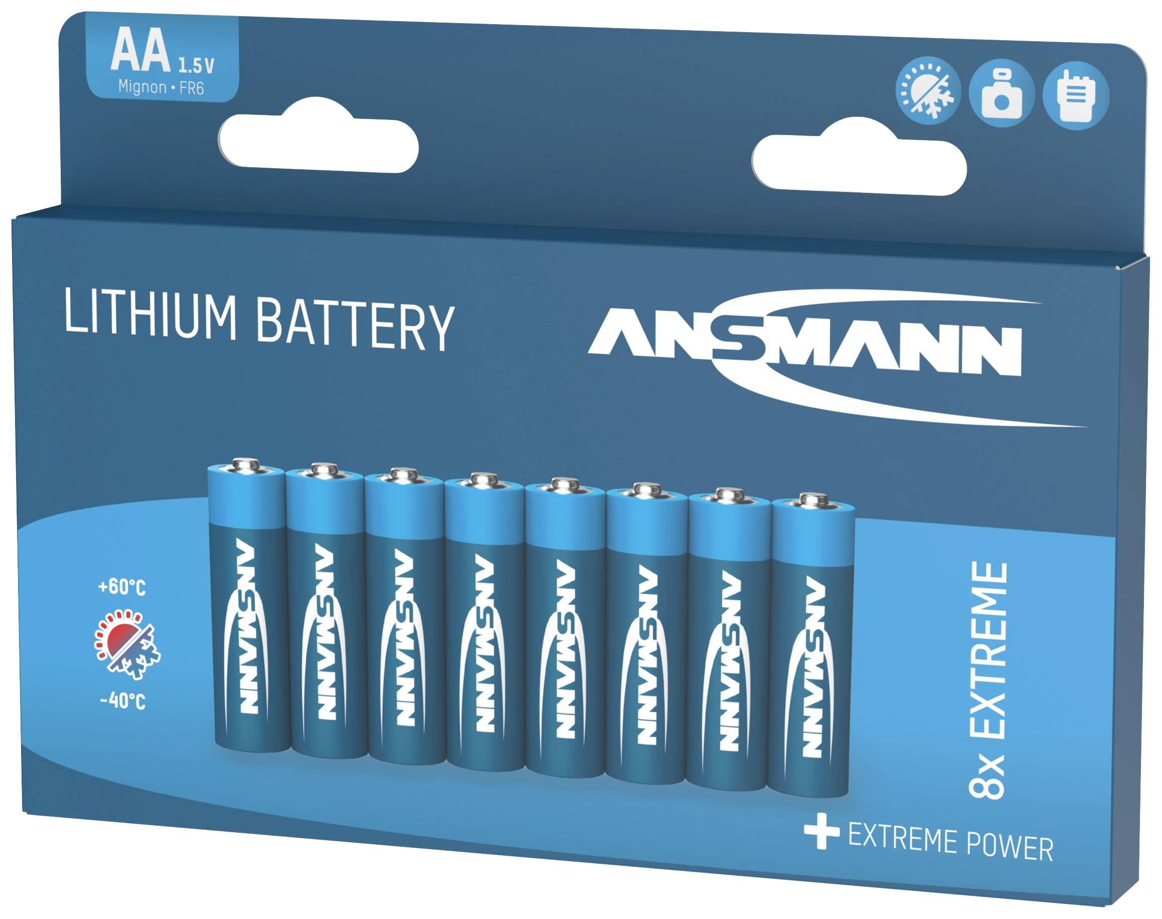 Ansmann FR06 AA battery Lithium 2850 mAh 1.5 V 8 pc(s)