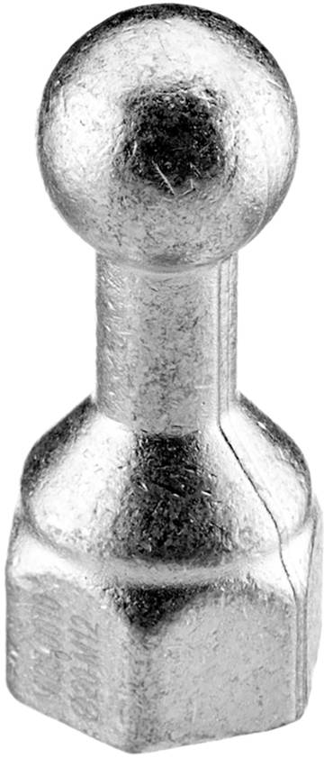 Metallic grinding pin with a round tip, used in mechanical devices for milling or crushing materials.