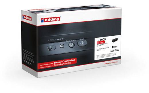 Toner Cartridge for Printer, Model 5009, compatible with various edding printer models, on black background.