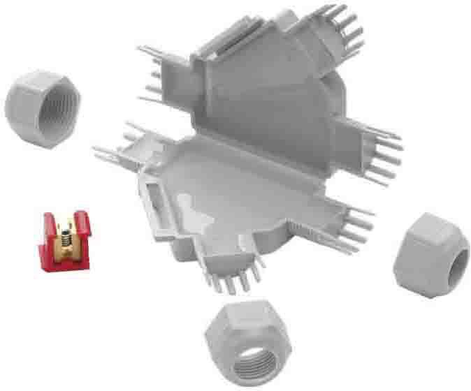 Raytech 84002 BARNEY Y Cable sleeve Cable Ø range: 6 - 10 mm Content: 1 pc(s)