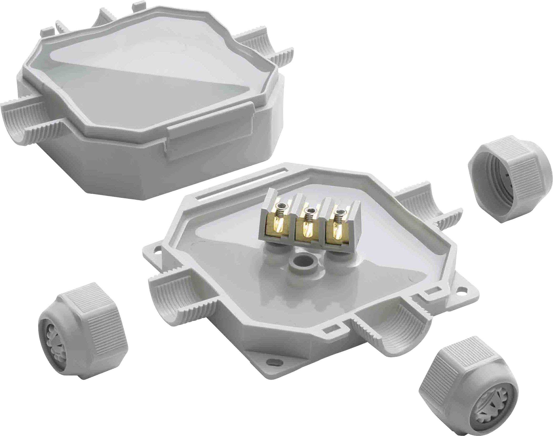 Raytech 84061 Cable splitter (L x W x H) 90 x 90 x 45 mm Light grey IP69K 1 pc(s)