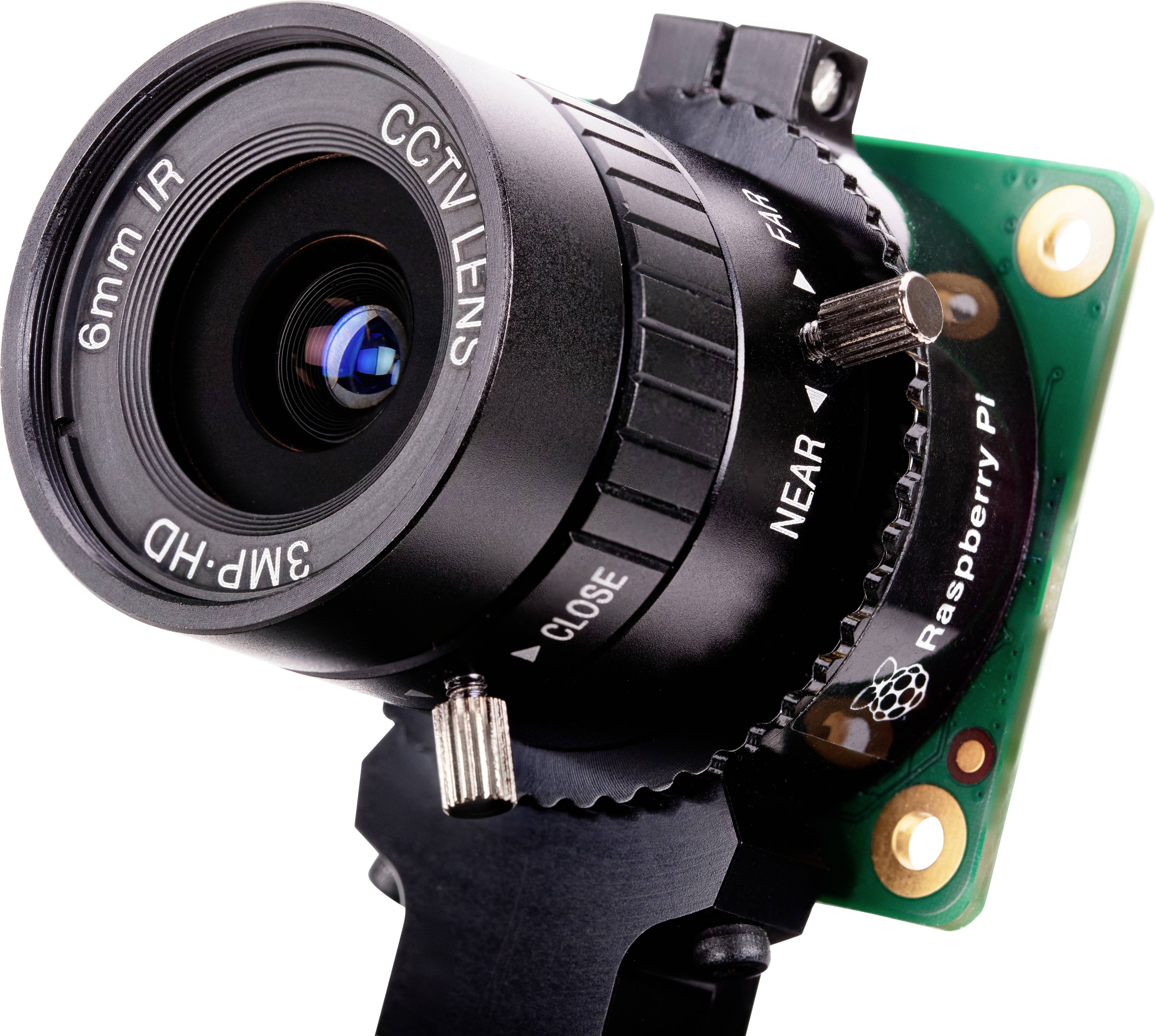 Raspberry Pi® SC0124 RPIZ CAM 6MM WW Wide-angle lens Compatible with (development kits): Raspberry Pi®