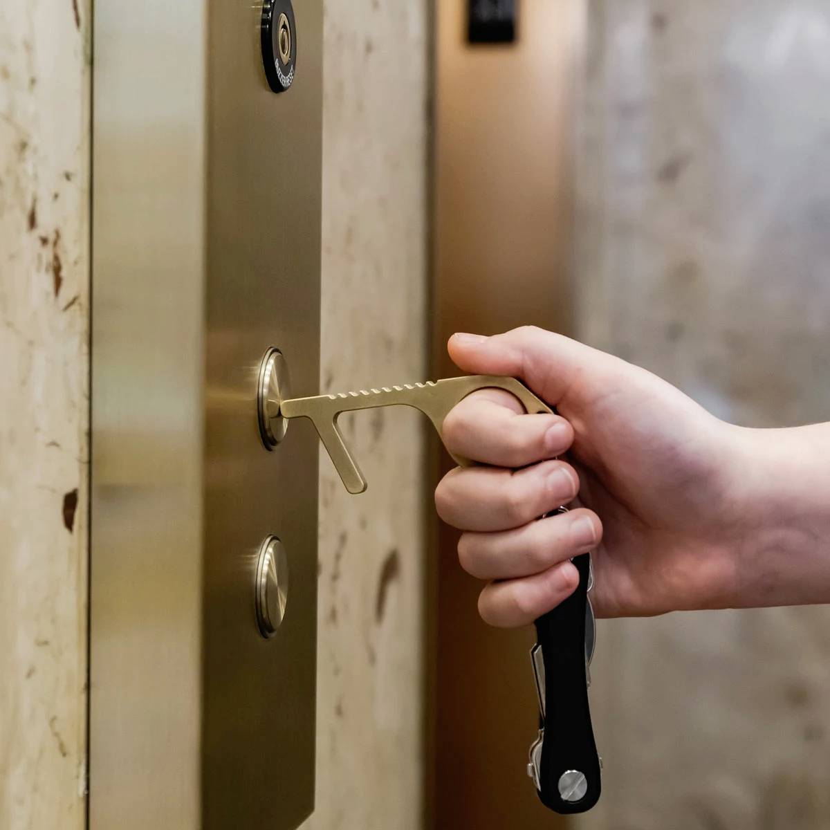 KEY SMART Key ring KS904-BRS CleanKey Brass 1 pc(s)