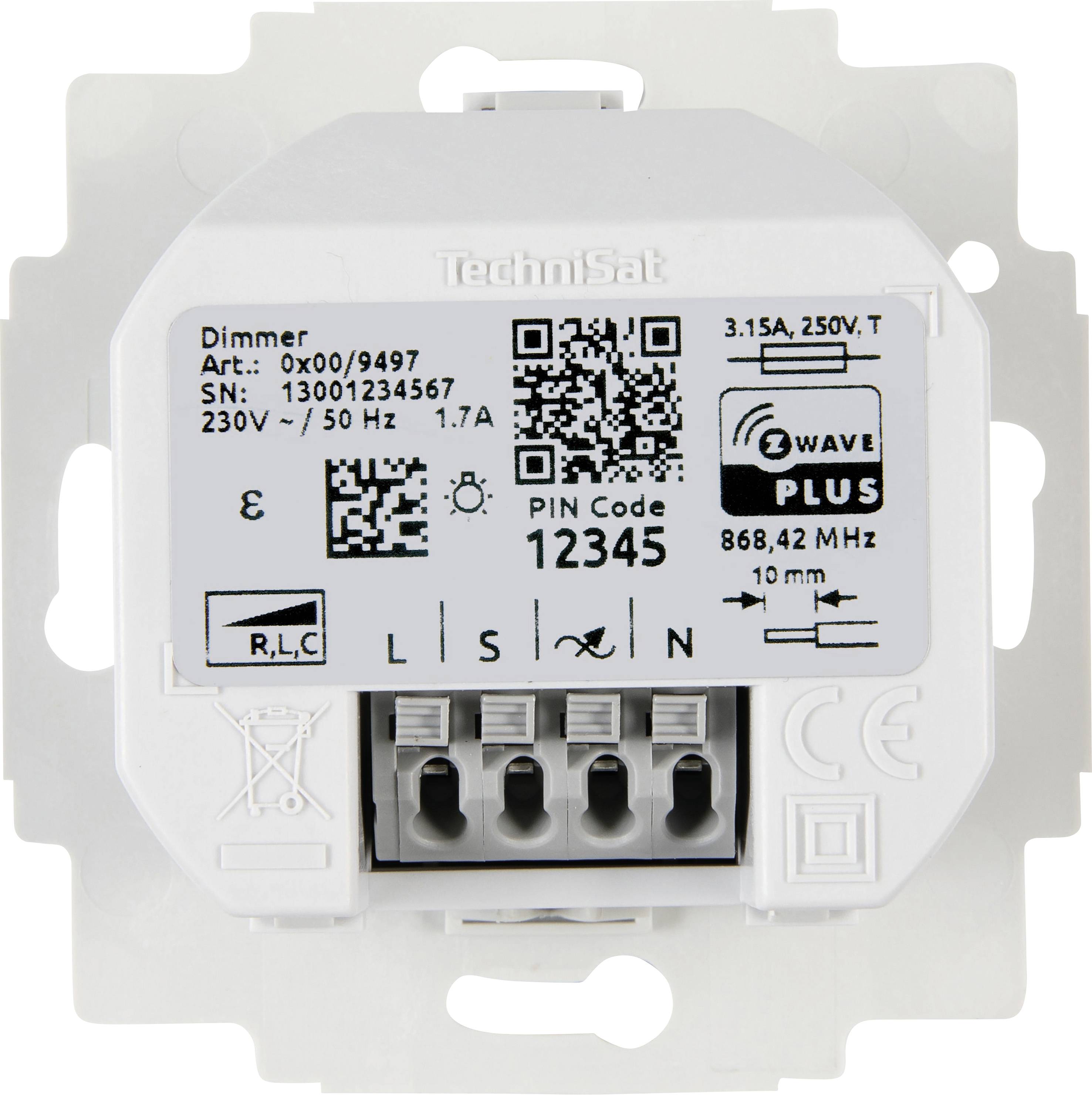 TechniSat Z-Wave, Z-Wave+ Dimmer actuator