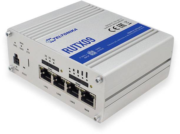 Teltonika RUTX09 LAN router Built-in modem: LTE