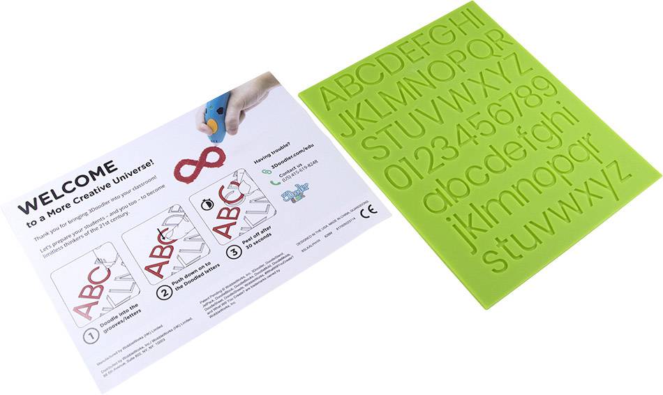 3Doodler MINT Alphabet Learn Doodleblock MINT Alphabet Learning Doodleblock 185181