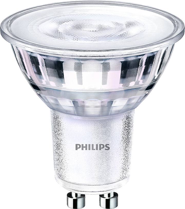 Philips LED 77423300 LED (monochrome) EEC F (A - G) GU10 Reflector bulb 3.8 W = 50 W Warm white (Ø x L) 5 cm x 5.4 cm dimmable