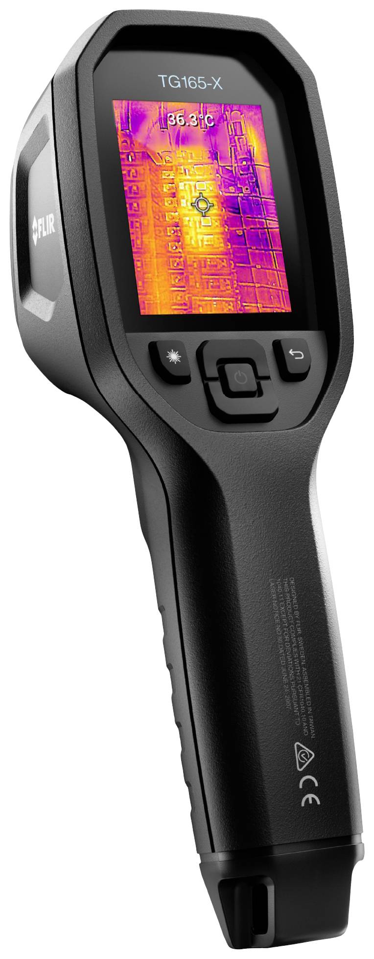 FLIR TG165-X MSX IR camera -25 up to +300 °C 80 x 60 Pixel 8.7 Hz MSX®, Built-in LED light, Built-in digital camera
