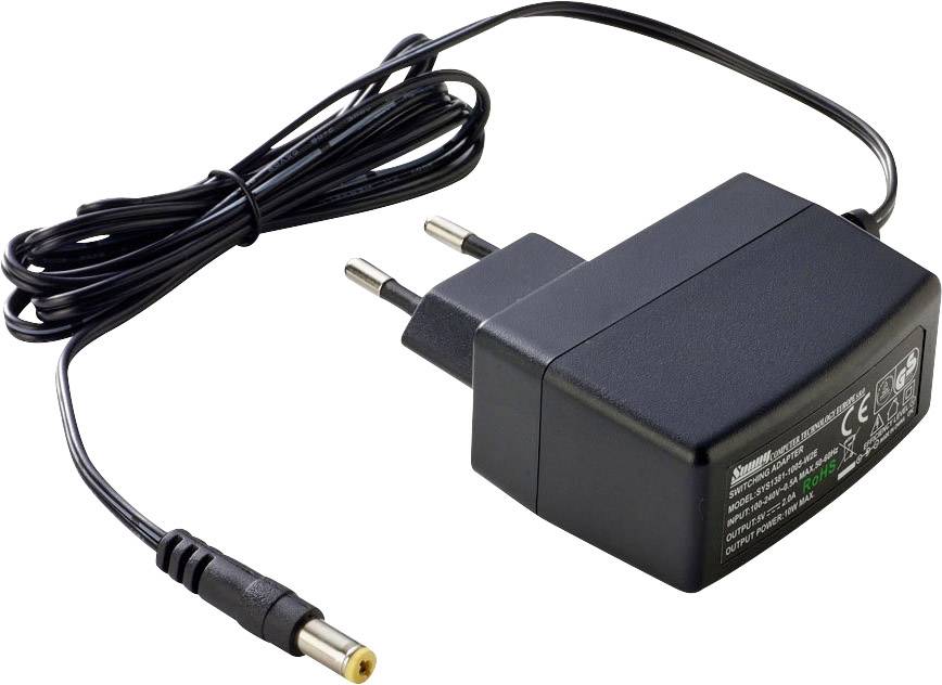 Dehner Elektronik SYS 1381N-1205-W2E/2,5 Mains PSU (fixed voltage) 5 V DC 2.4 A 12 W Regulated