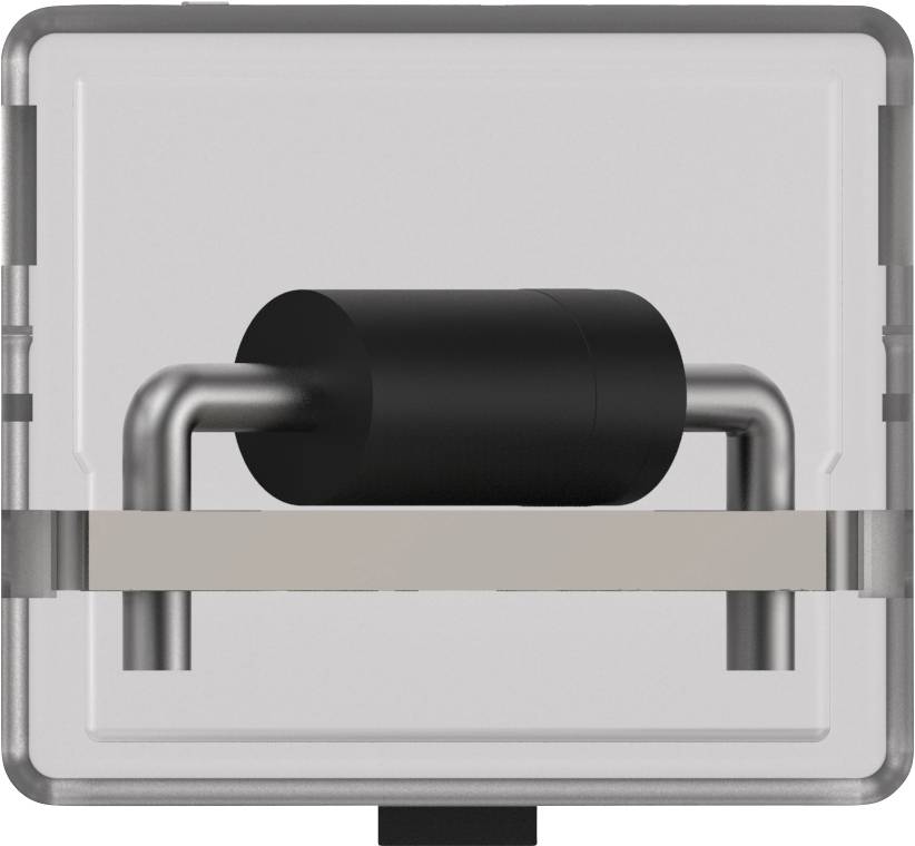 A simple black number lock on a grey background.